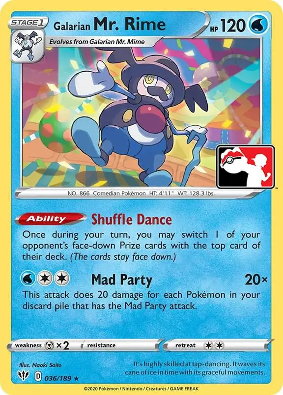 Galarian Mr. Rime, Prize Pack Series Cards 036/189
