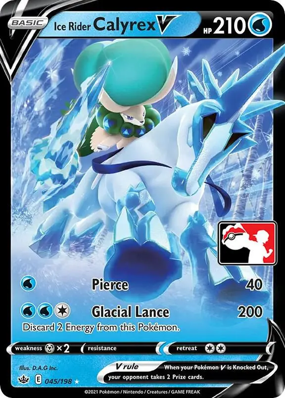 Ice Rider Calyrex V, Prize Pack Series Cards 045/198