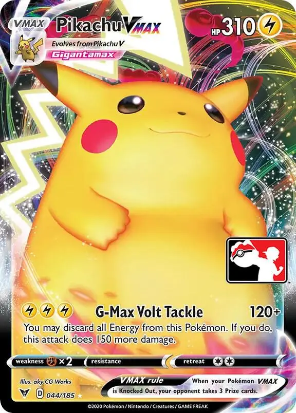 Pikachu VMAX, Prize Pack Series Cards 044/185
