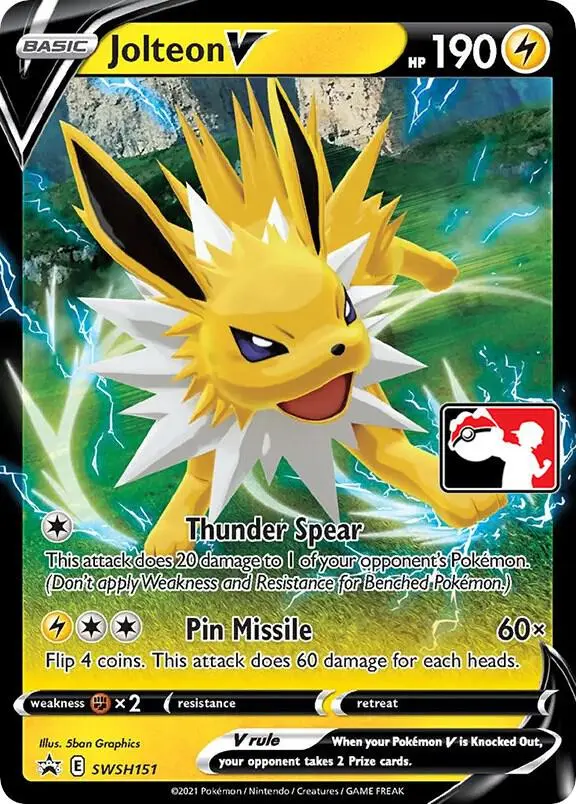 Jolteon V, Prize Pack Series Cards SWSH151