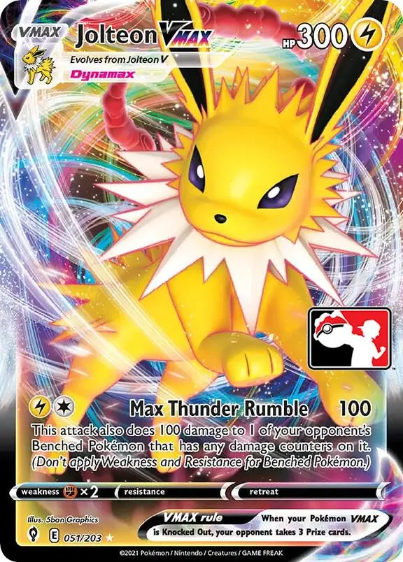 Jolteon VMAX, Prize Pack Series Cards 051/203