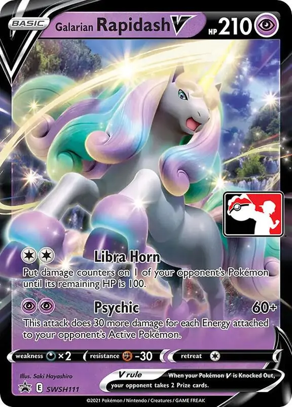 Galarian Rapidash V, Prize Pack Series Cards SWSH111