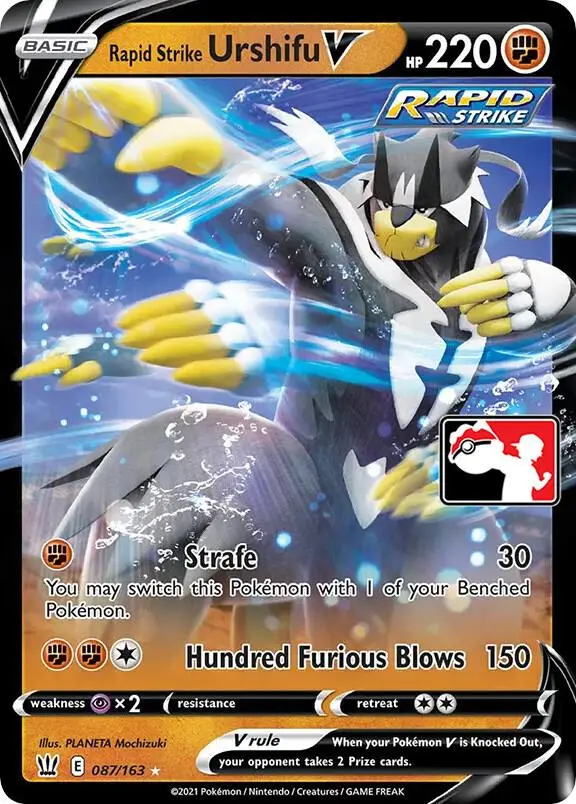 Rapid Strike Urshifu V, Prize Pack Series Cards 087/163