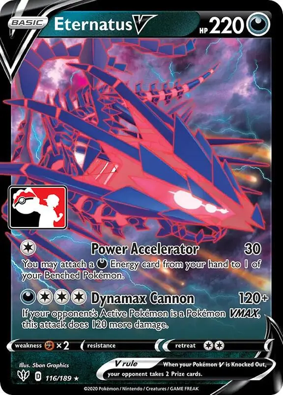 Eternatus V, Prize Pack Series Cards 116/189