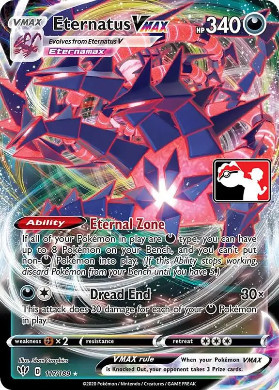 Eternatus VMAX, Prize Pack Series Cards 117/189