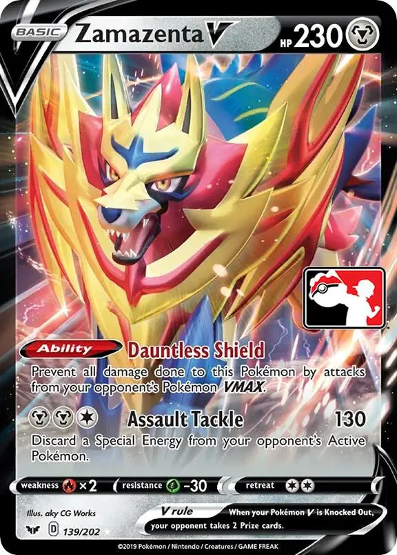 Zamazenta V, Prize Pack Series Cards 139/202