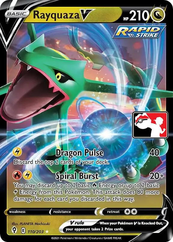 Rayquaza V, Prize Pack Series Cards 110/203