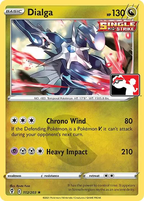 Dialga, Prize Pack Series Cards 112/203
