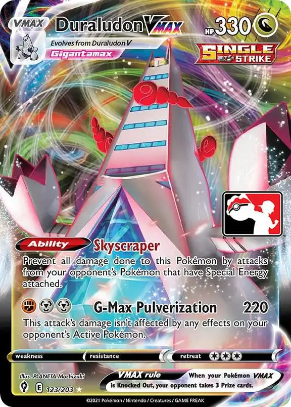 Duraludon VMAX, Prize Pack Series Cards 123/203