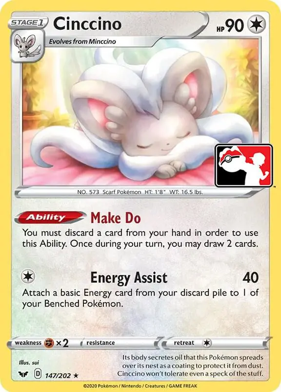 Cinccino, Prize Pack Series Cards 147/202