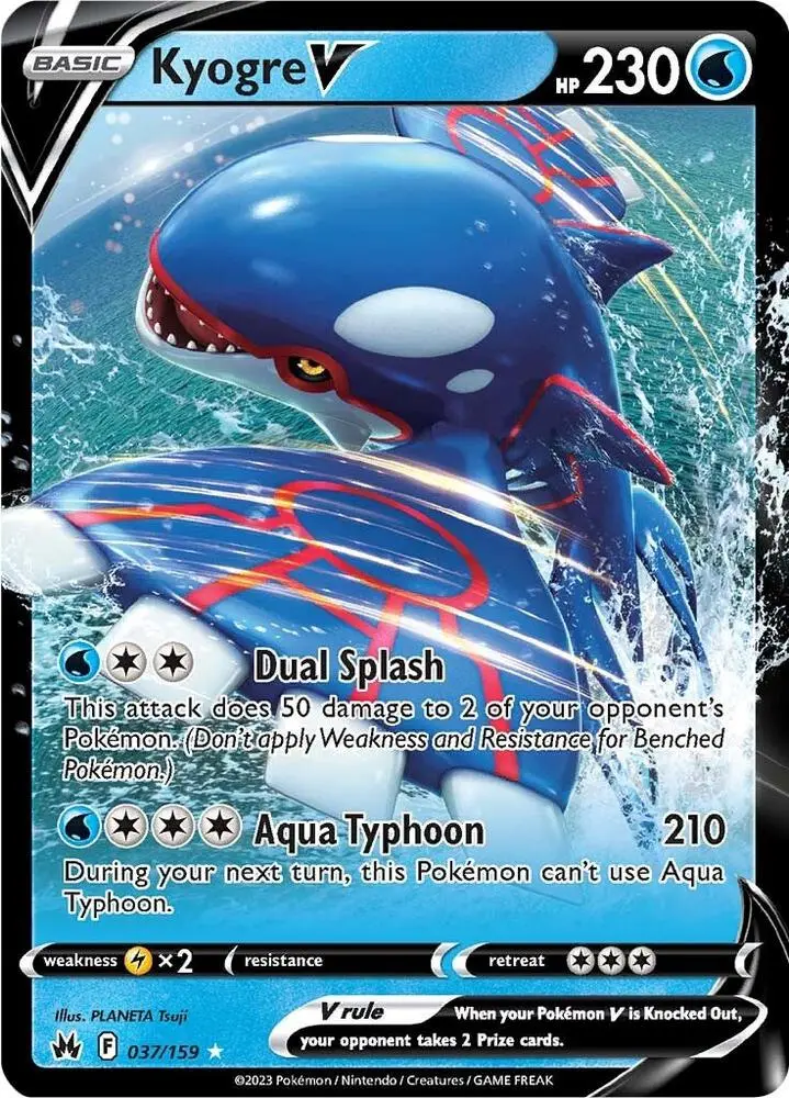 Kyogre V, Crown Zenith 037/159