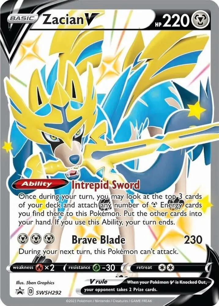 Zacian V, SWSH Black Star Promos SWSH292/307