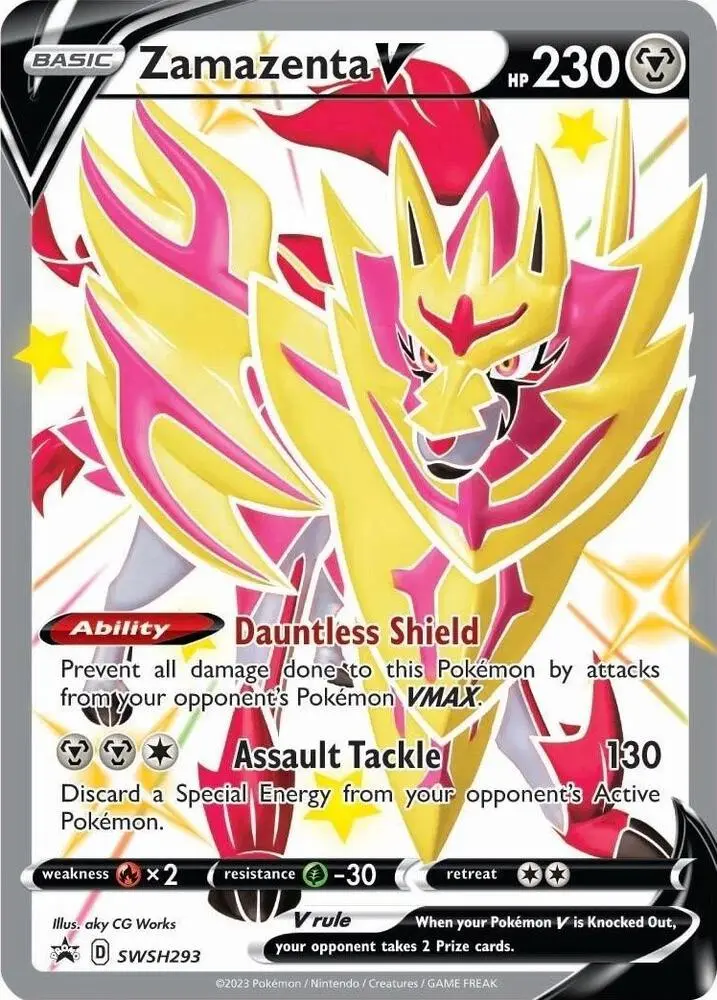 Zamazenta V, SWSH Black Star Promos SWSH293/307