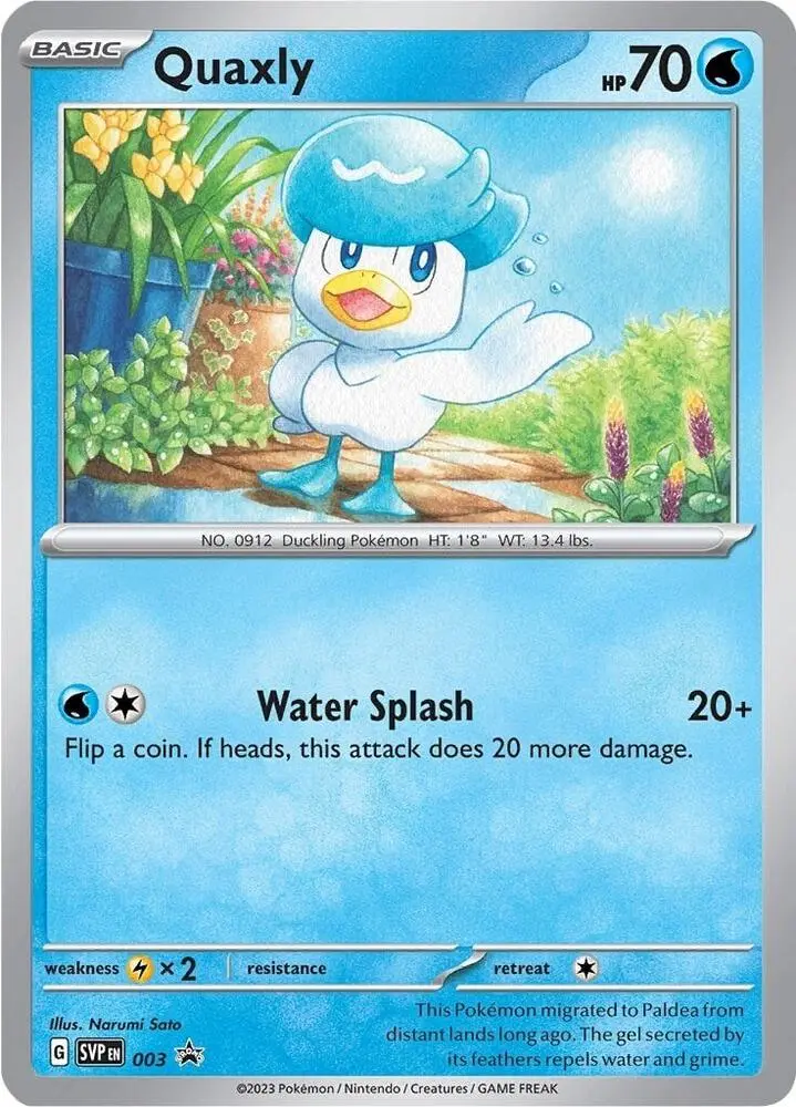 Quaxly, SVP Black Star Promos 003/225