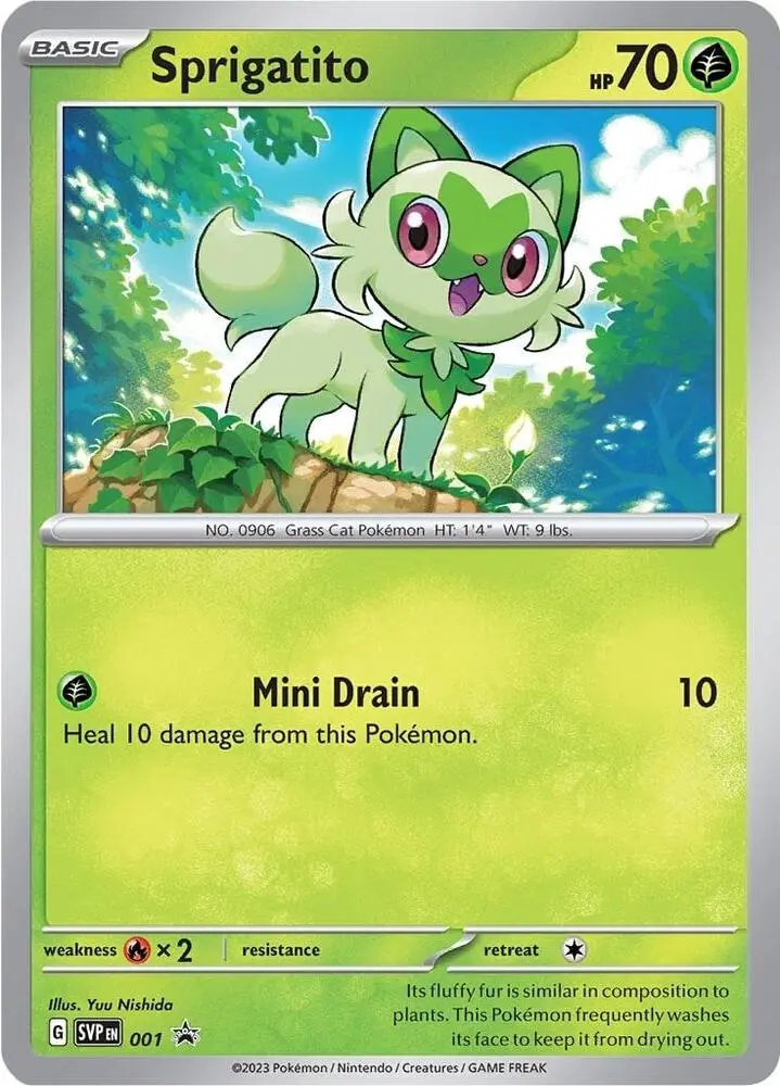 Sprigatito, SVP Black Star Promos 001/225