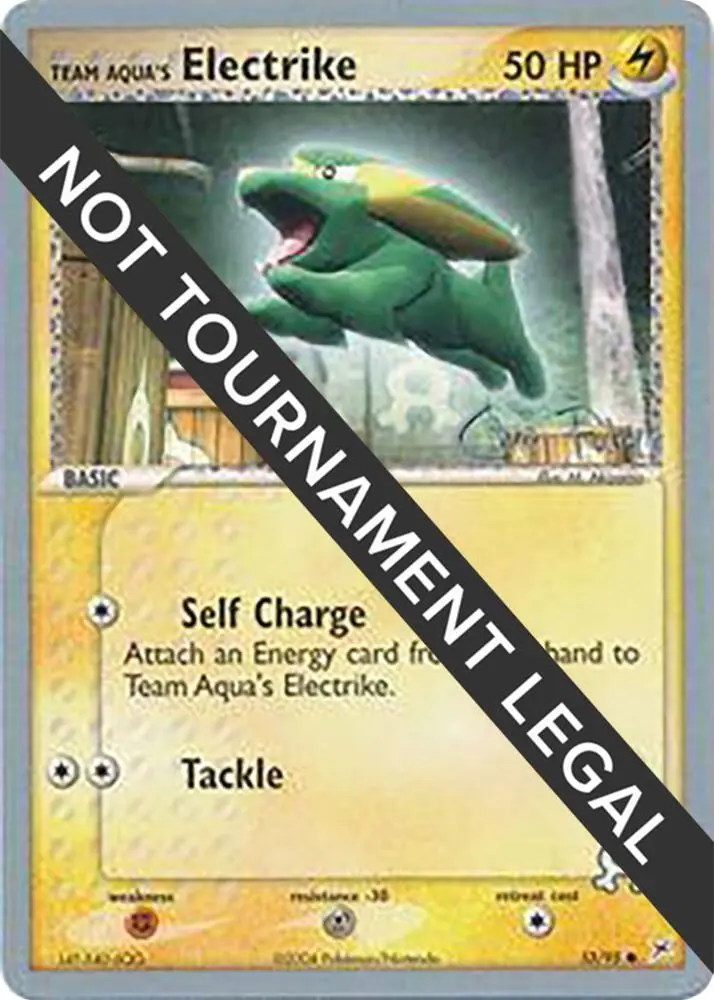 Team Aqua's Electrike, World Championship Decks 27/95