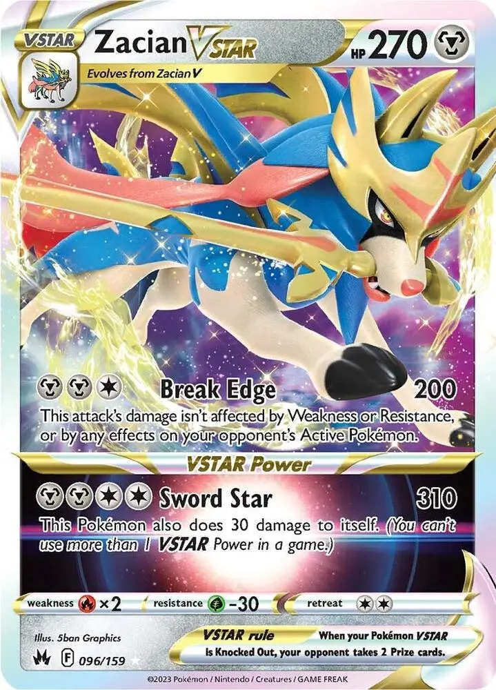 Zacian VSTAR, Crown Zenith 096/159