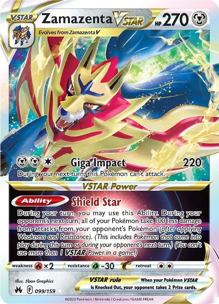 Zamazenta VSTAR, Crown Zenith 099/159