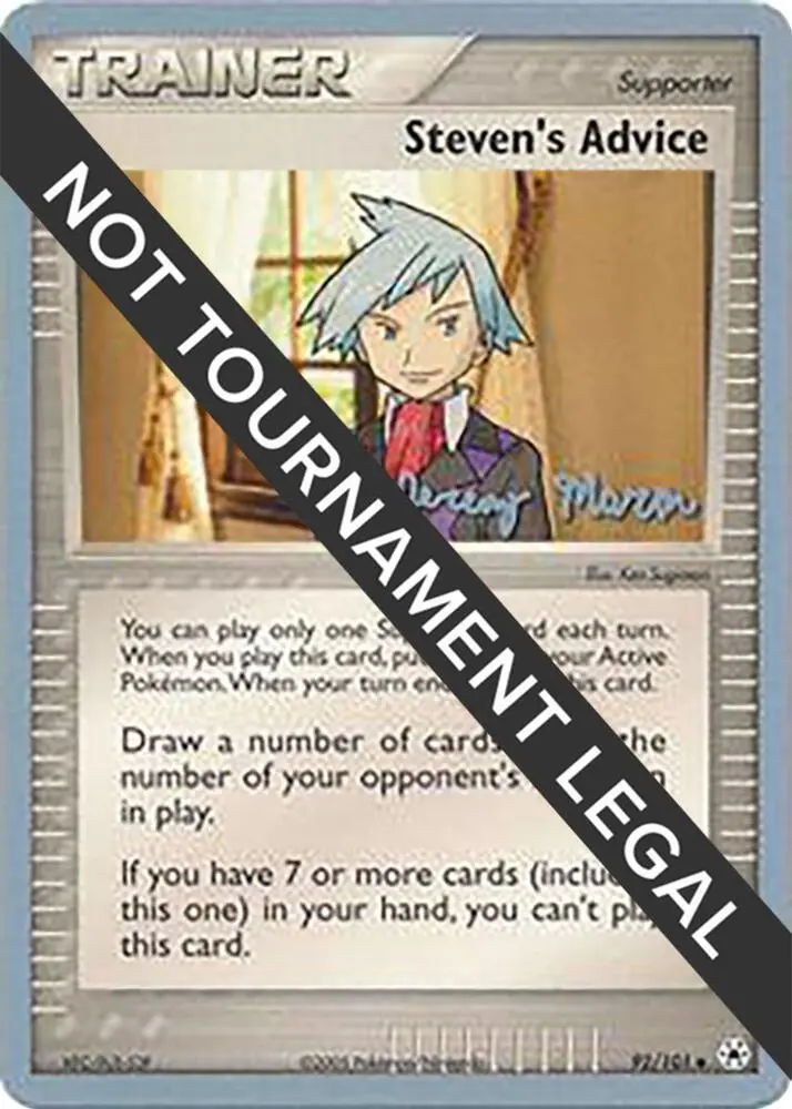 Steven's Advice, World Championship Decks 92/101