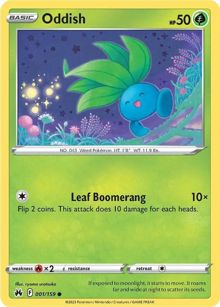 Oddish, Crown Zenith 001/159