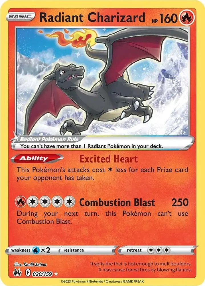 Radiant Charizard, Crown Zenith 020/159