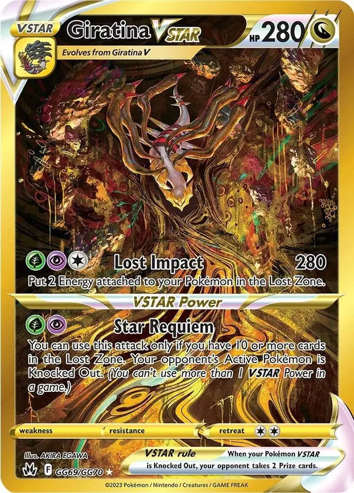 Giratina VSTAR (Secret), Crown Zenith Galarian Gallery GG69/GG70
