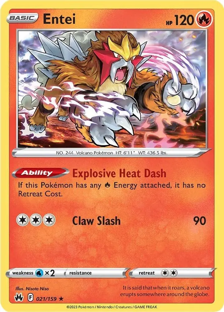 Entei, Crown Zenith 021/159
