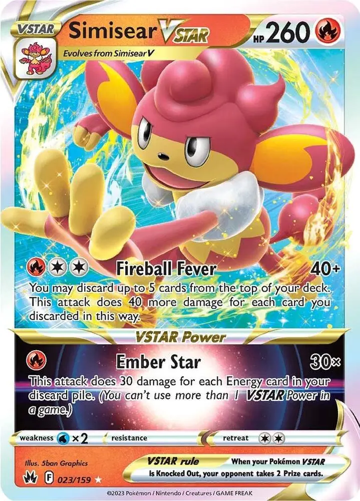 Simisear VSTAR, Crown Zenith 023/159