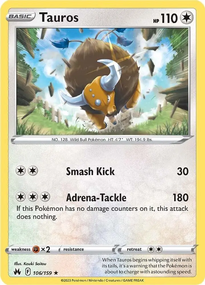 Tauros, Crown Zenith 106/159