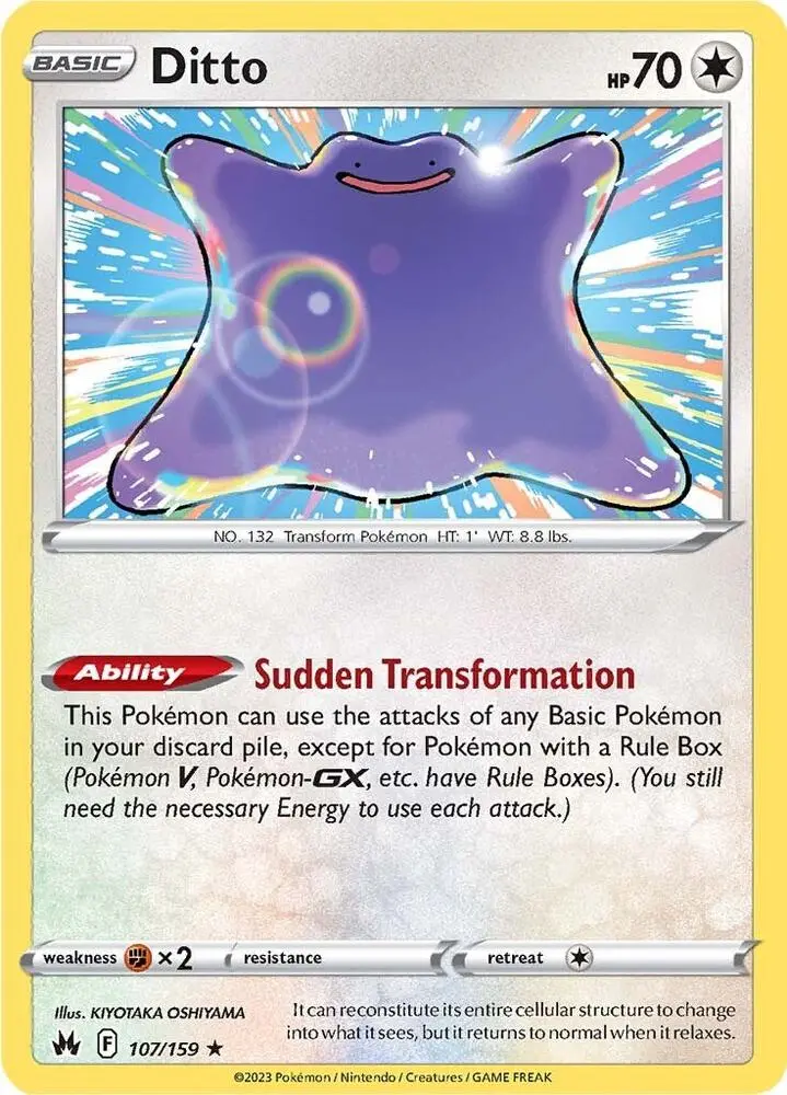 Ditto, Crown Zenith 107/159