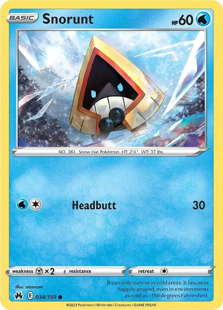 Snorunt, Crown Zenith 034/159