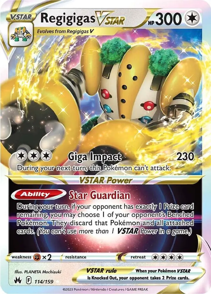 Regigigas VSTAR, Crown Zenith 114/159