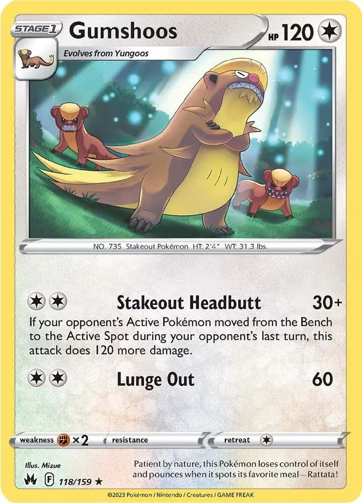 Gumshoos, Crown Zenith 118/159