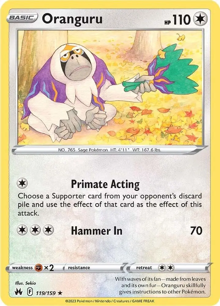Oranguru, Crown Zenith 119/159