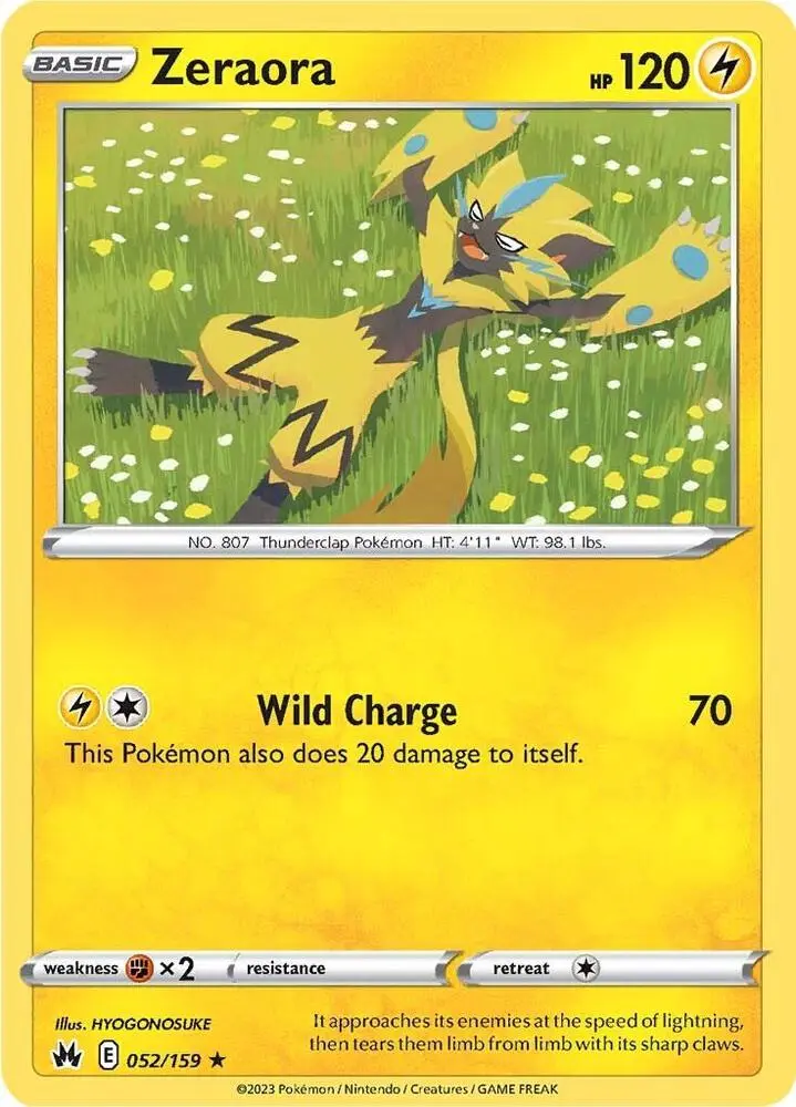 Zeraora, Crown Zenith 052/159