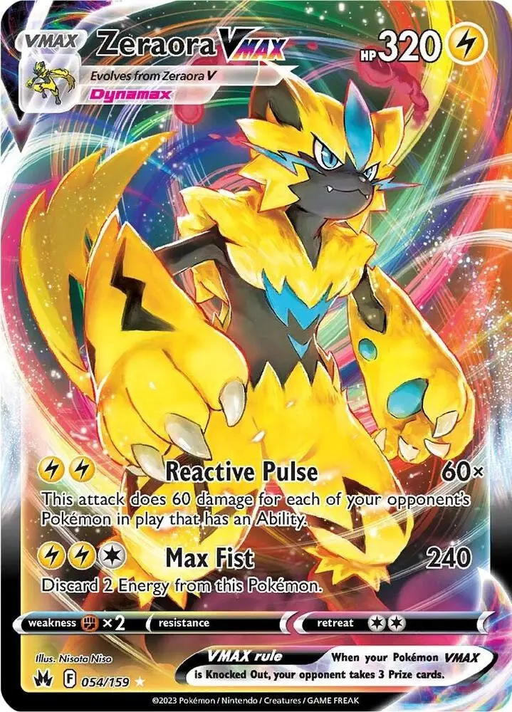 Zeraora VMAX, Crown Zenith 054/159