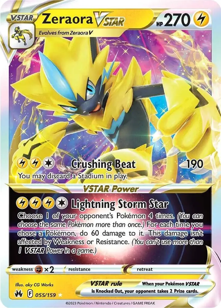 Zeraora VSTAR, Crown Zenith 055/159