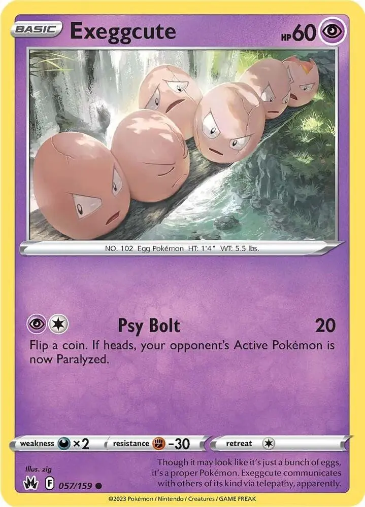 Exeggcute, Crown Zenith 057/159