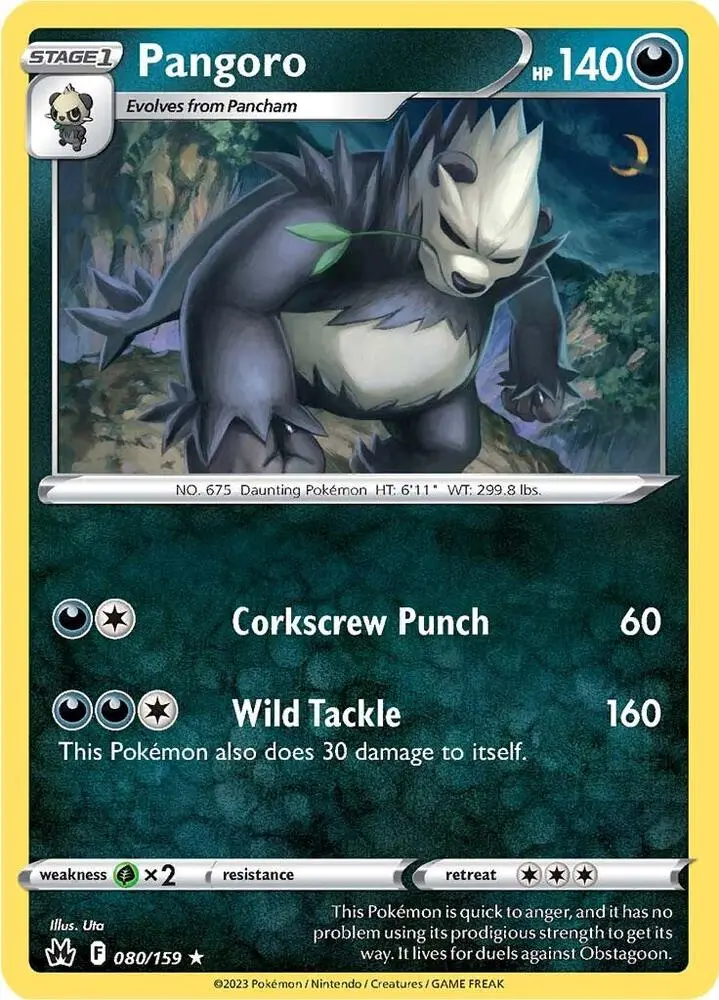 Pangoro, Crown Zenith 080/159