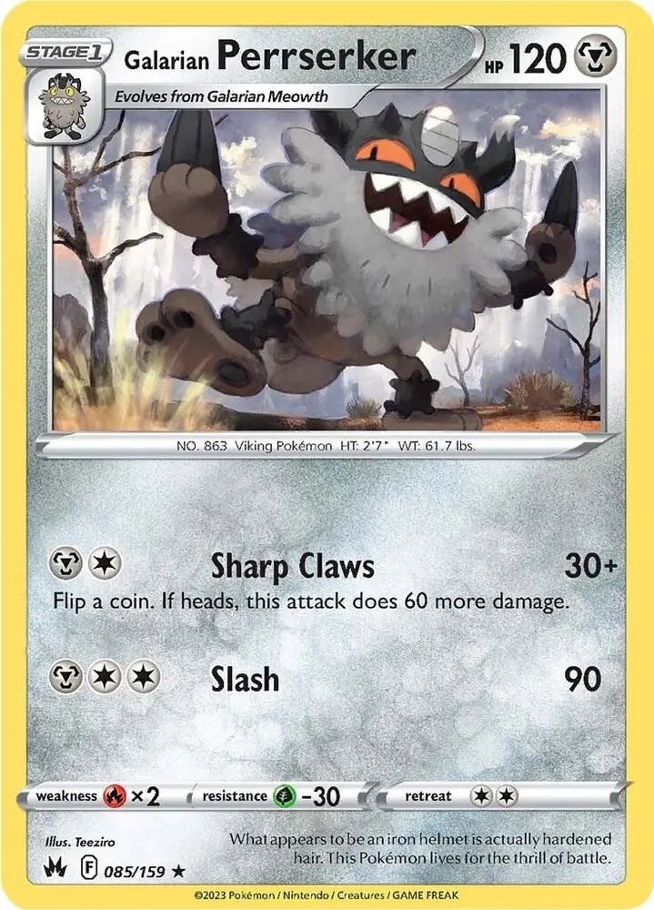 Galarian Perrserker, Crown Zenith 085/159