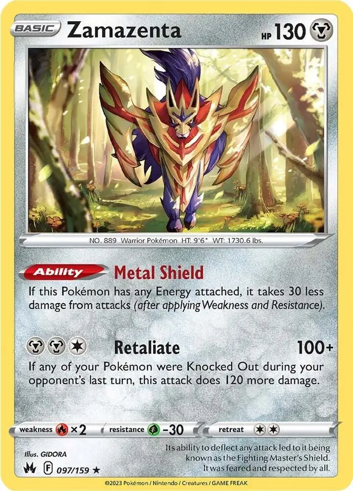 Zamazenta, Crown Zenith 097/159