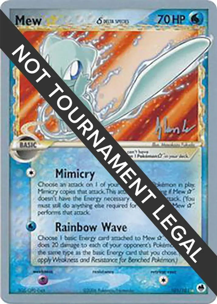 Mew Star (Delta Species), World Championship Decks 101/101