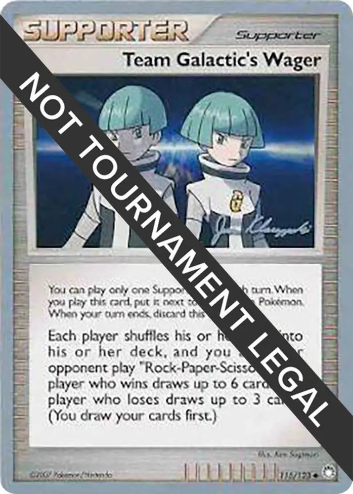 Team Galactic's Wager, World Championship Decks 115/123