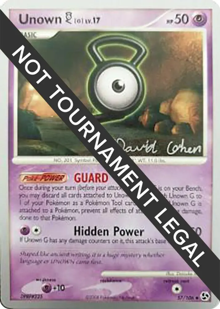 Unown [G], World Championship Decks 57/106