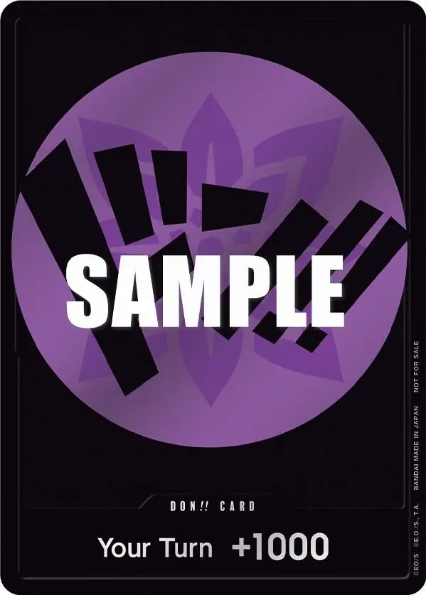 DON!! Card (Purple), One Piece Promotion Cards DON!!