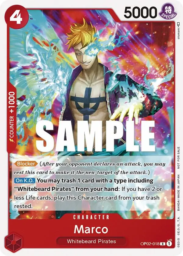 Marco (Promotion Pack 2023), One Piece Promotion Cards OP02-018