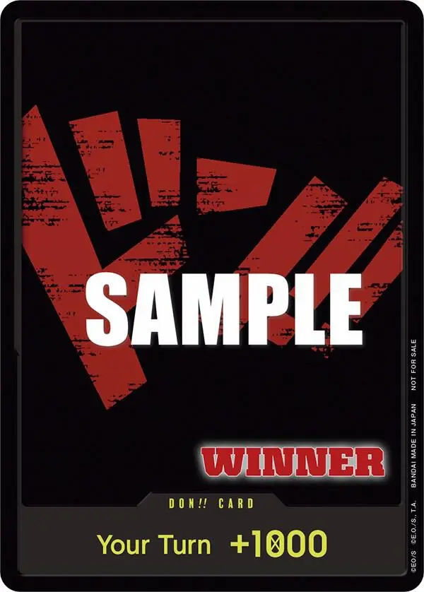 DON!! Card (Tournament Pack Vol. 2 Winner), One Piece Promotion Cards DON!!