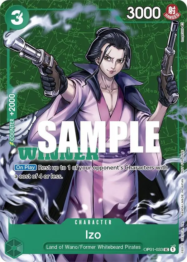 Izo (Tournament Pack Vol. 2 Winner), One Piece Promotion Cards OP01-033