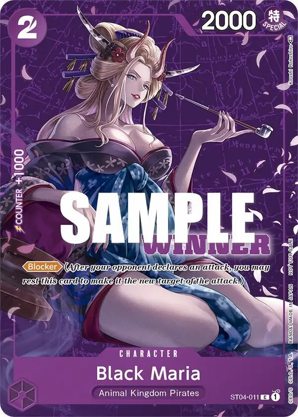 Black Maria (Tournament Pack Vol. 2 Winner), One Piece Promotion Cards ST04-011