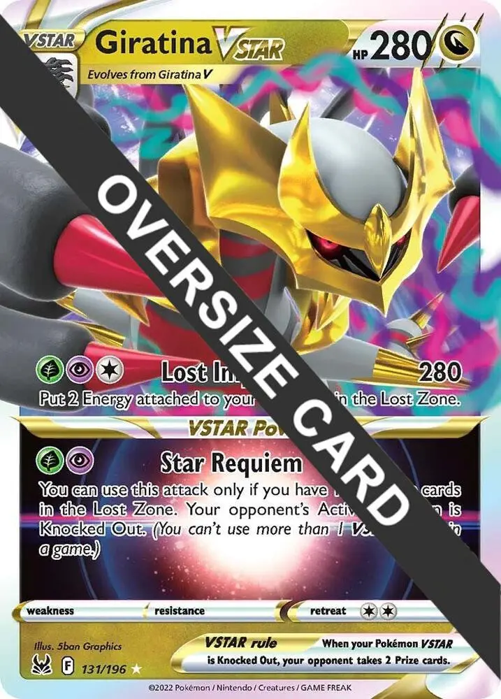 Giratina VSTAR, Jumbo cards 131/196